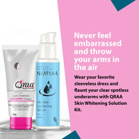 QRAA Skin Whitening Solution (Advanced Lacto Underarm Whitening Cream, 50 g and Namyaa Intimate Lightening Serum, 100 ml)Pack of 2(150gm)