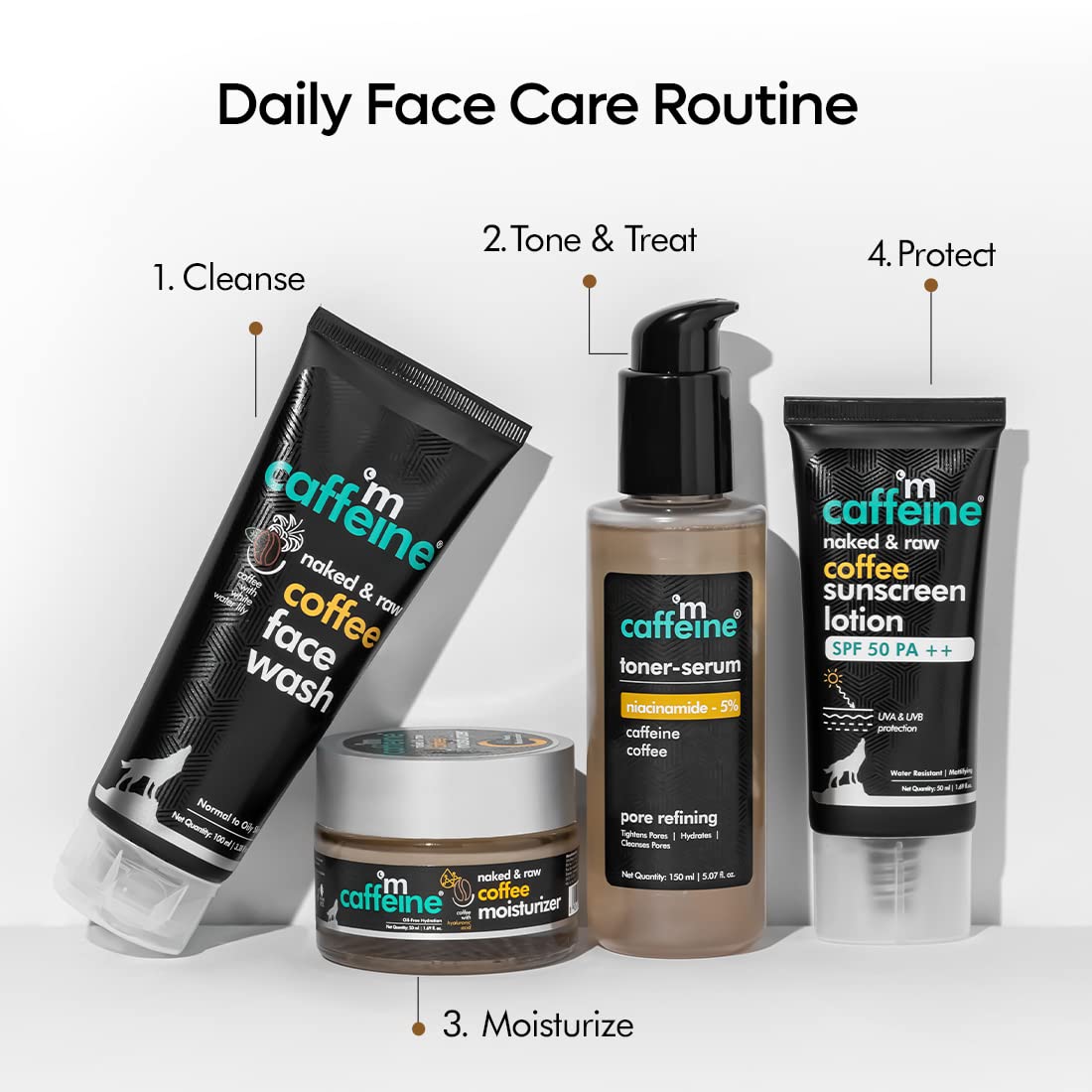 mcaffeine 5% Niacinamide 2 In 1 Toner-Serum With Coffee For Pore Refining|Fades Blemishes, Tightens & Cleanses Pores|24 Hrs Hydration|Lightweight Face Toner For Women & Men - 150 Ml, Pack of 1