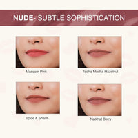 Nourish Mantra’s Spice & Shanti Lipstick (3.5ml)/ Creamy Matte Liquid Lipstick with SPF/Water Proof/Smudge Proof/Transfer Proof/Long Lasting/Suits All Skin Tones