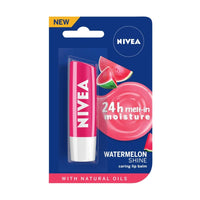 NIVEA Lip Balm, Fruity Strawberry Shine & NIVEA Lip Balm, Fruity Watermelon Shine,4.8 g (Pack of 2)