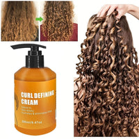 Argan Oil Curl Defining Cream – Moisturizing & Frizz Control, Sulfate & Paraben Free, For Wavy & Curly Hair, Increases Shine & Volume, Deep Hair Treatment, Unisex, 4.6 fl oz