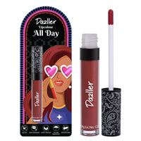 DAZLLER All Day Lipcolour|Moisturizing Kokum Butter|Non-Transfer & Smudge-Proof|8Hr Stay|Matte Liquid Lipstick for Women|Dlc015 Sedona|6G