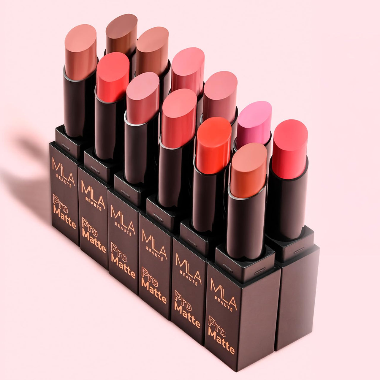 Mila Beauté Pro Matte Lipstick | Highly Pigmented & Long lasting | Semi Matte Finish | Light Weight Lipstick | Single Swipe Application | Luxurious Lip Color | Shade - (Saira Banu, 4.2g)