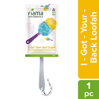 Fiama Bath Essential I-Got-Your-Back Body Loofah, Dermatologist Tested, Safe on Skin, Pack of 1, For Smooth, Exfoliated and Energized Skin