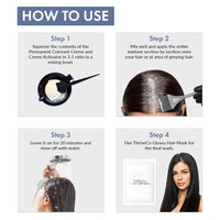 ThriveCo Crème Permanent Black Hair Color | 100% Grey Coverage | Hyaplex™️ Bond-Building Technology | Long-Lasting, Damage-Free Color | Ammonia-Free | Nourishing & Anti-Aging Formula, Men & Women ,130 ml