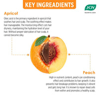 Joy Hair Fruits Long & Silky Conditioning Shampoo Enriched with Apricot & Peach, 650 ml