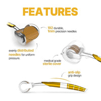 Sotrue Professional Derma Roller For Hair Growth 1 mm with 192 Stainless Steel Needles | Repairs Damaged Hair, Activates Hair Follicles | For Hair Fall & Hair Thickening | Reduces Acne Scars | Safe & Effective To Use