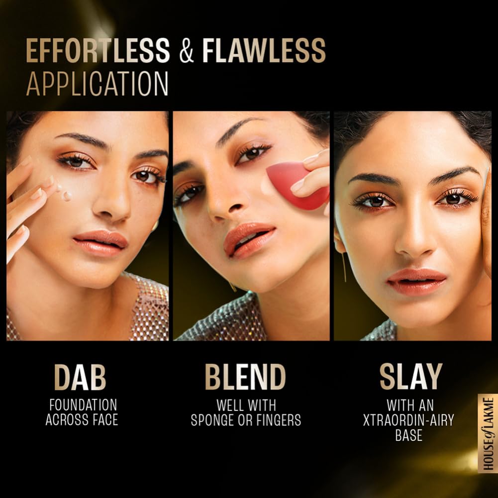 Lakmé Xtraordin-Airy Full Mattreal Mousse 01 Classic Ivory Fair, 25G