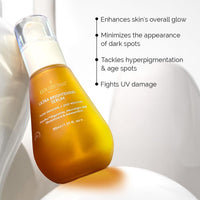 LuxaDerme Korean Ultra Brightening Face Serum, Brightens Skin and Reduces Dark Spots, Daily Use for Brightening & Even Skin Tone | 91% Natural Ingredients with Yuzu, Glutathione & Astaxanthin | 30ml
