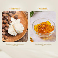 VLCC Shea & Vitamin E Body Butter - 200g | With Shea Butter, and Vitamin E and Antioxidants | Moisturizes Dehydrated Skin, Maintains Skin’s Oil Balance