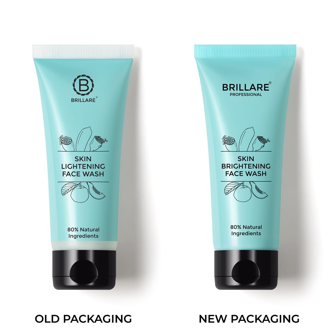 Brillare Professional Skin Brightening/Lightening Face Wash, Enriched With Lime Cavier, Papaya & Multifruit Extract, For Pigmented, Tanned Skin & Dark Spots, 100 ml