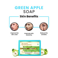 Khadi Organique Natural Herbal Green Apple Soap Pack of 4