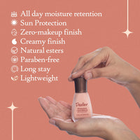 Dazller Face Combi Pack (Honey R31) : Moisturizing Liquid Makeup (Tinted Finish), 27mL + Face Powder (Soft Finish), 30g, Lightweight, with Added Sunscreen, Skin-Friendly Ingredients, Paraben-Free, 100% Vegan, Perfect Everyday Wear