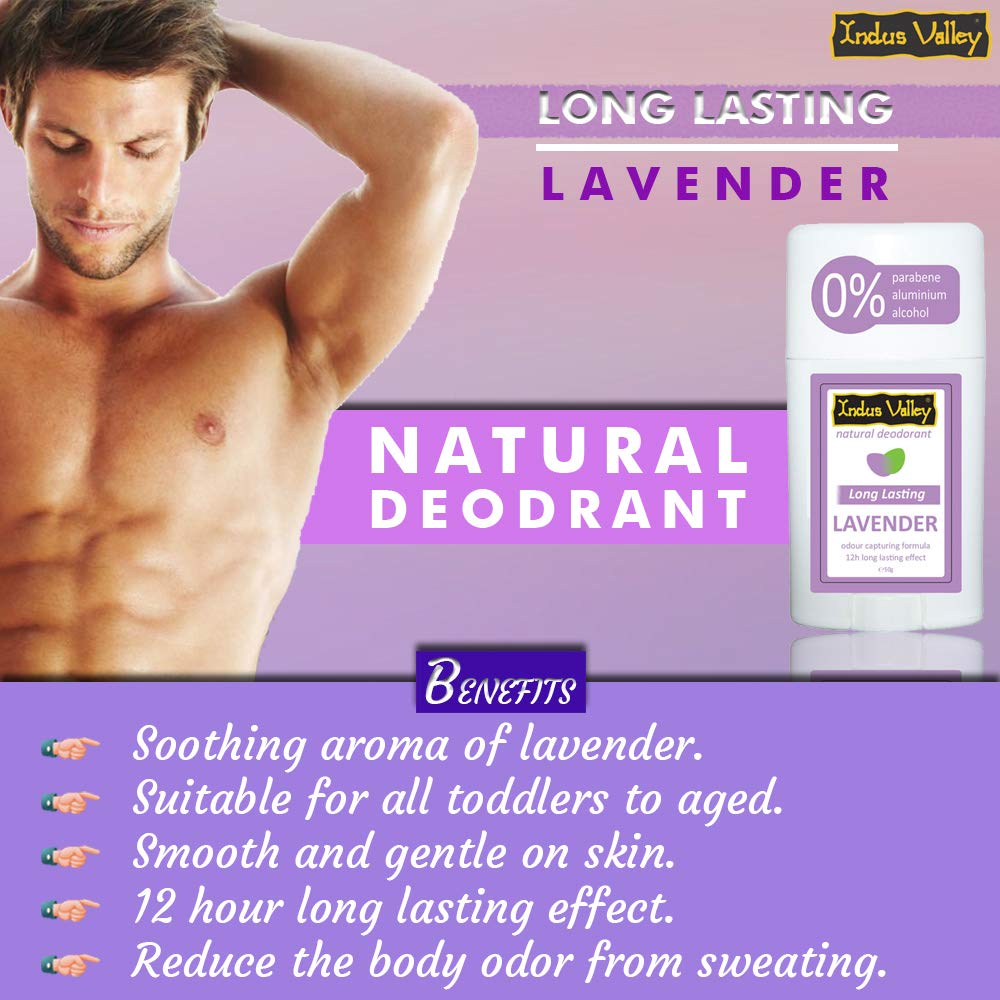 INDUS VALLEY Deodorant for Unisex, 50g