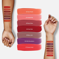 Mila Beaute BaeBee Lip & Cheek Tint I Creamy Formula, Matte Finish I Long Lasting I With Jojoba Oil (04 Fresh Red)