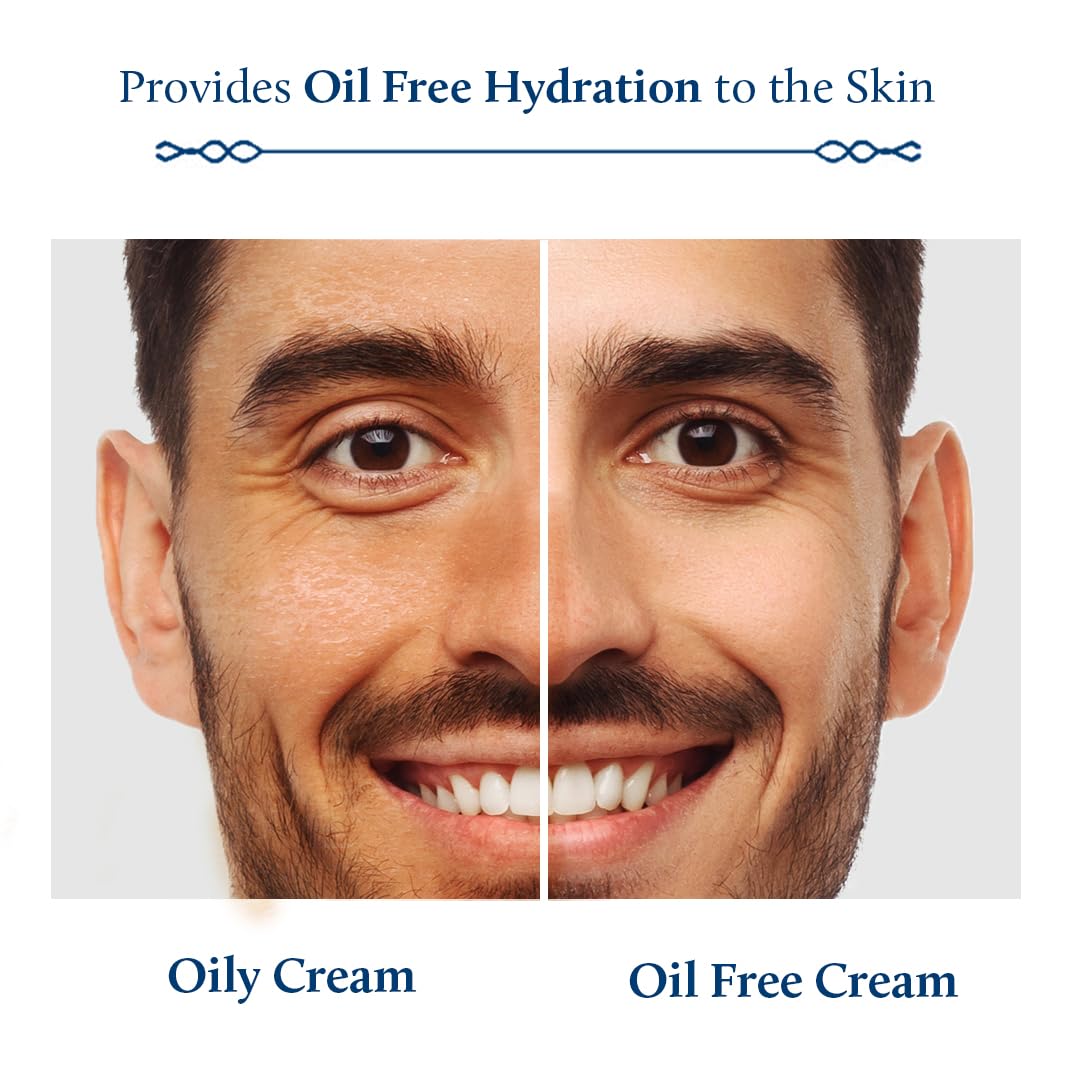 Blue Nectar Vitamin C Face Moisturizer for Oily & Acne Prone Skin with Grapeseed | Oil-Free | Plant Based Vit C Lightweight Cream for Men (19 herbs, 50g)