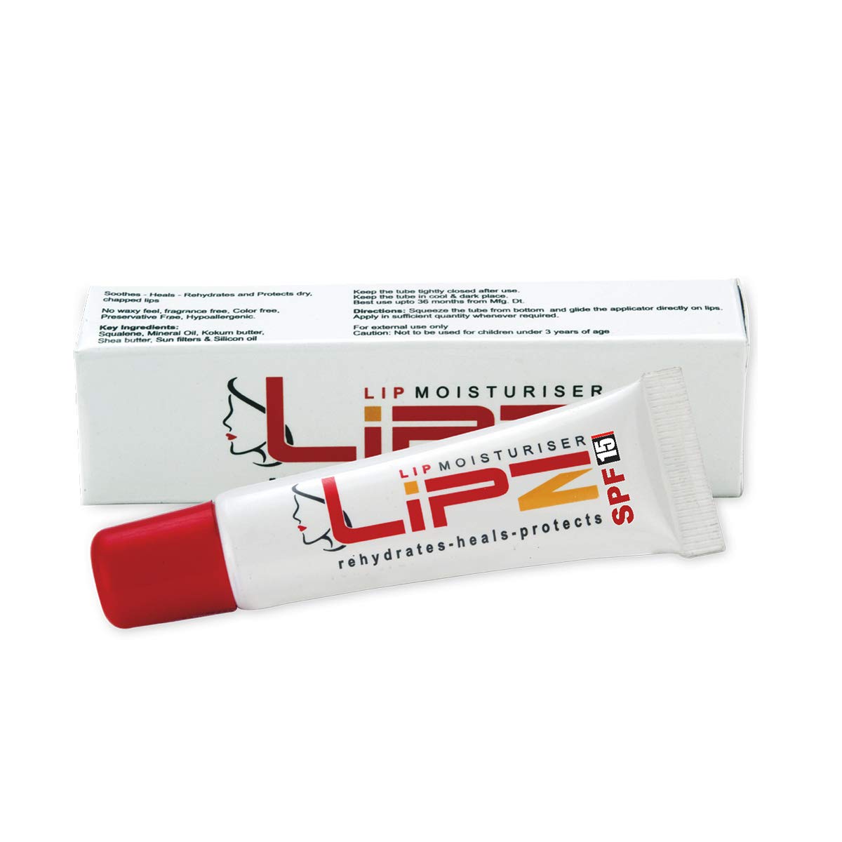 Lipz_Lip Moisturizer With SPF15 (Rehydrates | Heals | Protects) - Pack of 1