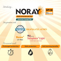 Vegetal Noray Aquagel Broad Spectrum Sunscreen, Spf-50, Pa+++ With Anti Tan Effect - 50G - Dry