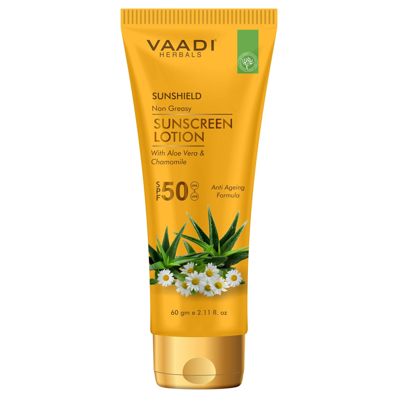 Vaadi Herbals Sunscreen Lotion With Aloe Vera With Chamomile Spf-50