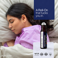 PURETIVE Sound Sleep Roll-On | Targeted Sleep Aid for Restful Nights | 100% Pure Essential Oils | Reduces Insomnia, Snoring & Restless Sleep | Calms Bedtime Anxiety, Promotes Relaxation & Regulates Sleep | 10ml (Pack of 1)