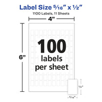 Avery Multi-Use Removable Labels, 5/16