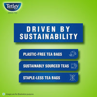 Tetley | Green Tea With Tulsi | Immune With Added Vitamin C | 25 Tea Bags, 30 Grams
