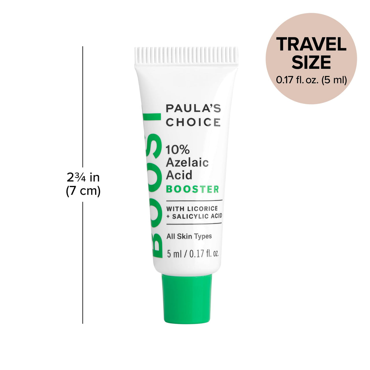 Paula's Choice BOOST 10% Azelaic Acid Booster Cream Gel Face Serum with Salicylic Acid, Oil-Free Skin Brightening Serum for Face, Fragrance-Free - 5 ml