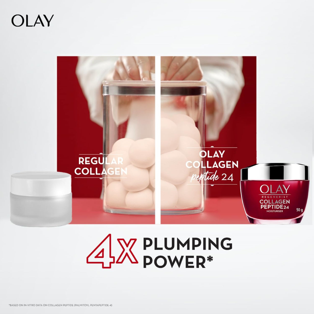Olay Collagen Peptide Face Cream | Smooth and Plump Skin | With Collagen and Niacinamide l Normal, Oily, Dry & Combination Skin l Paraben & Sulphate free | 50g