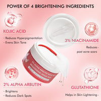 mCaffeine CLEAR GLOW 2% Alpha Arbutin Kojic Acid Brightening Serum Pads with 3% Niacinamide For Dark Spots & Pigmentation | Toner Pads for Even Skin Tone|For Men & Women | Fragrance-Free - 40N