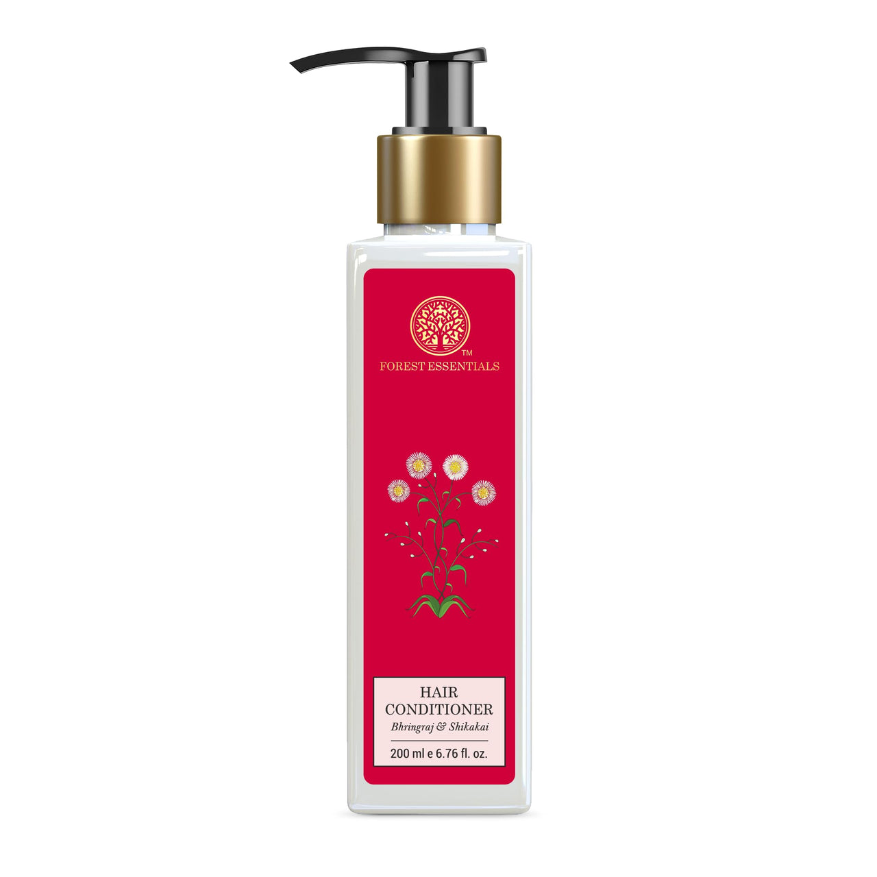 Forest Essentials Hair Conditioner With Coconut Milk, Licorice, Bhringraj & Shikakai, Natural Hair Conditioner To Deeply Nourish Dry, Normal Hair (Shikakai), SLS/SLES & Paraben Free, 200ml, (1 count)