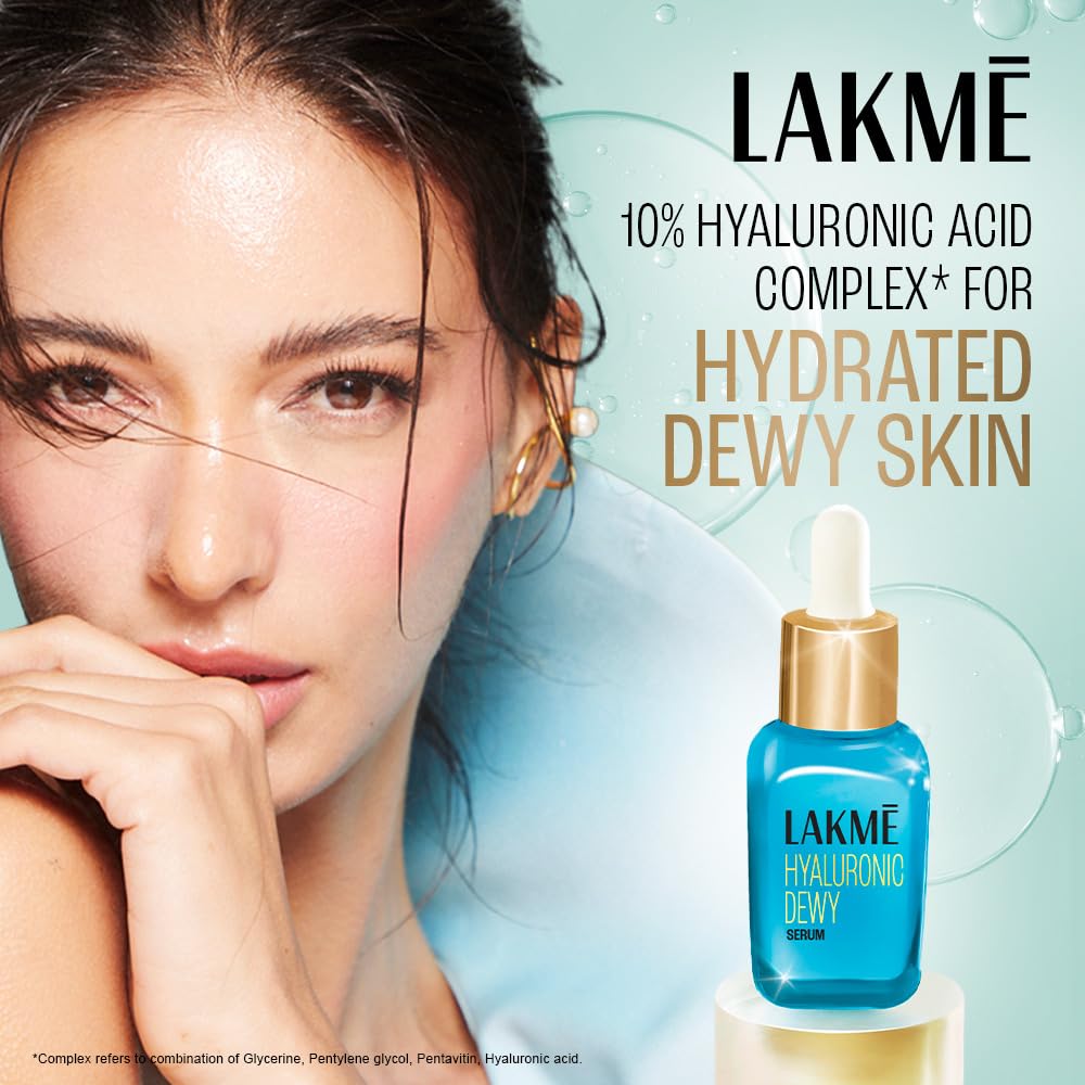 Lakmé Hyaluronic Dewy Serum with 10% Hyaluronic Acid & Pentavitin Complex 15ML
