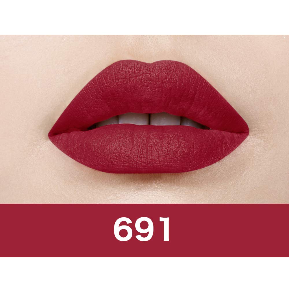 Maybelline New York Color Sensational Creamy Matte Lipstick, 680 Mesmerizing Magenta, 3.9g and Maybelline New York Color Sensational Creamy Matte Lipstick, 691 Rich Ruby, 3.9g