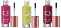 Lakmé 9 To 5 Primer + Glossy Finish Nail Colour & Lakmé 9 To 5 Primer + Glossy Finish Nail Colour, Magenta Mix, 6 Ml & Lakmé 9 To 5 Primer + Glossy Finish Nail Colour, Lime Treat, 6 Ml