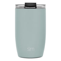 Simple Modern Travel Coffee Mug Tumbler with Flip Lid | Reusable Insulated Stainless Steel Cold Brew Iced Coffee Cup Thermos | Gifts for Women Men Him Her | Voyager Collection | 12oz | Sea Glass Sage -Sea Glass Sage