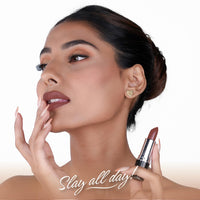 BELLAVITA Comfort Matte Bullet Lipstick| Intense Colour| Creamy Matte Finish| Intense Moisturisation| Smooth Glide| Lipsticks for Women| 4 Hr Stay, Mocha Madness, 4.2 gm