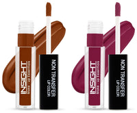 INSIGHT Non Transfer Matte Lip Color, 4Ml (01 Joyfull) & Matte Lip Color, 4Ml (19 Dive)