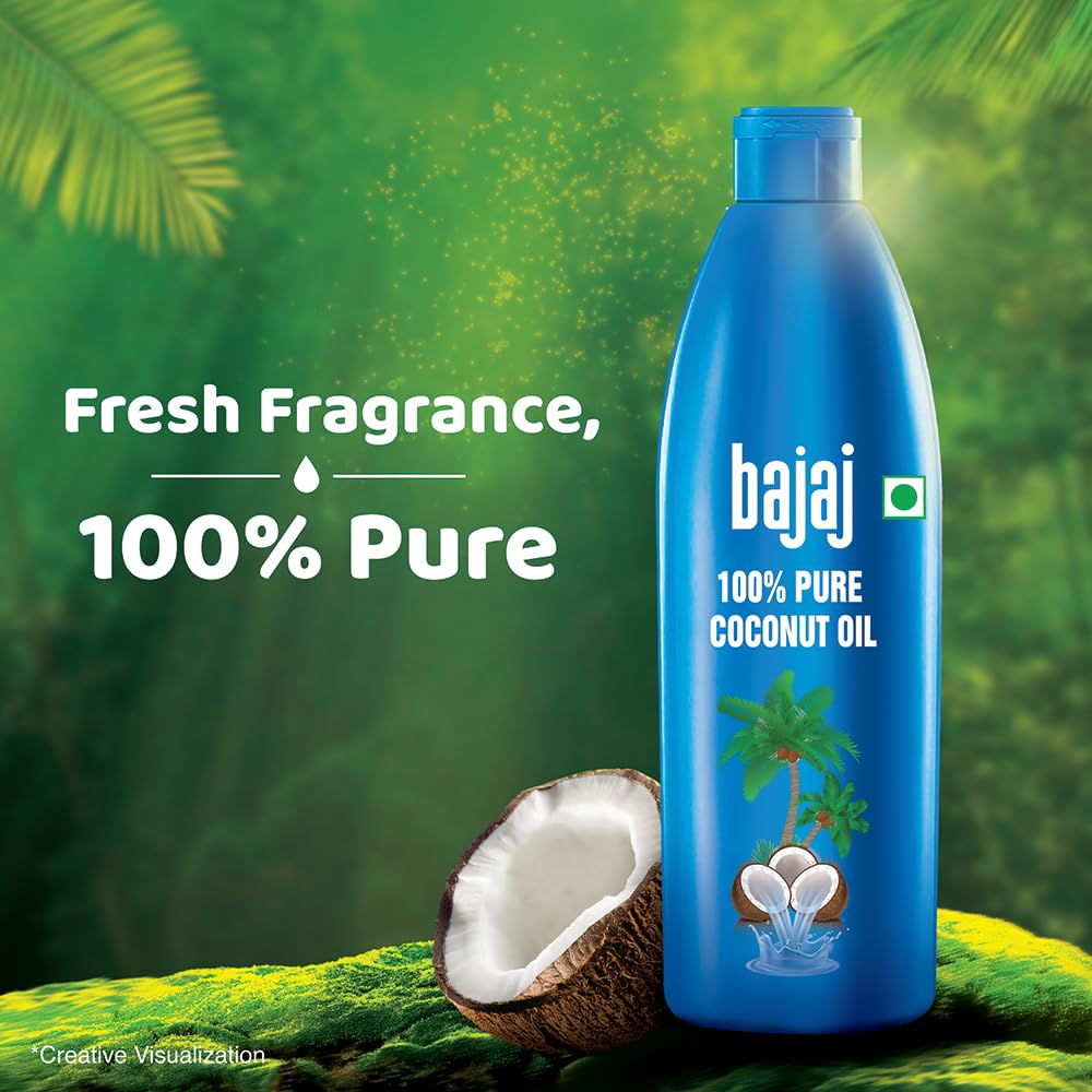 Bajaj 100% Pure Coconut Oil 600 ml