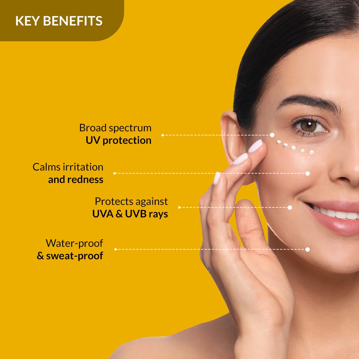 Fixderma Shadow Sunscreen SPF 50+ Cream | Sunscreen for Dry Skin | VA & UVB Protection | Non Greasy & Water Resistant - 40 gm