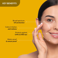 Fixderma Shadow Sunscreen SPF 50+ Cream | Sunscreen for Dry Skin | VA & UVB Protection | Non Greasy & Water Resistant - 40 gm