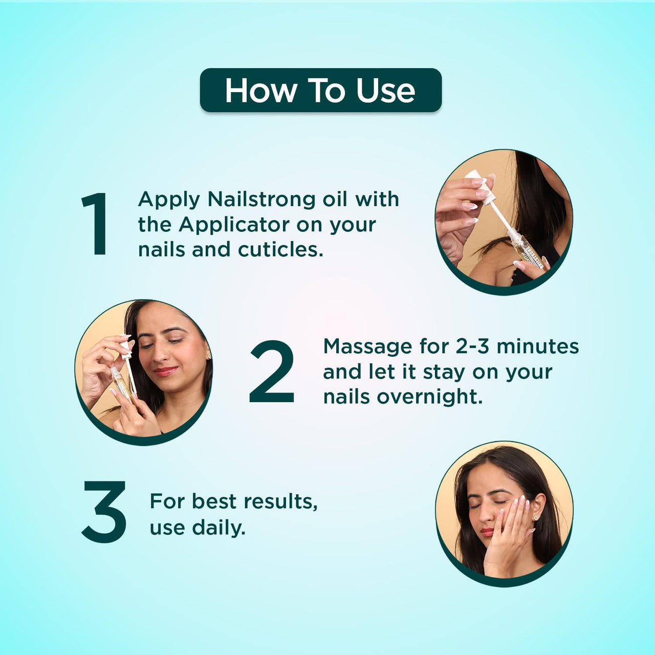 Bella Vita Organic Nail Strong Oil for Cuticle Care, Nail Growth & Strength With Goodness of Almond Oil - Soft, Smooth, & Strong Lustrous Nails, 12 ml