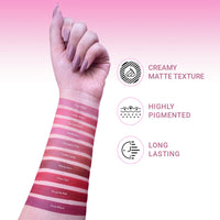 Iba Long Stay Creamy Matte Micro Mini Lipstick Kit | Bullet Matte Lipstick Set | Highly Pigmented and Long Lasting | Hydrating & Moisturizing Mini Lipsticks Set for Women | Mini Lipstick Combo Pack | (Set of 10) 12 g (1.2 g Each)