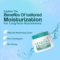 Venusia Moisturizing Cream by Dr. Reddy's  I Body & face cream for dry to very dry skin IWith Aloe Vera, Vitamin E and Squalene I Upto 24 hrs hydration I Non comedogenic, Non greasy I 100g