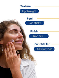 Zendermis Sun Shield Sunscreen, SPF 50 Ultralight Sun Screen Protection Gel Prevents Tanning, Pigmentation & Premature Aging, Water & Sweat Resistant, for All Skin Types [50 gms]