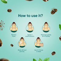 Himalaya Deep Cleasing Coffee Face Scrub | Organically sourced Arabica Coffee | 100% Natural Exfoliants | Exfoliates blackheads & impurities | Paraben free | 100g