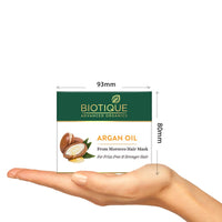 Biotique Argan Oil Hair Mask From Morocco (Ideal For Frizz -Free And Stronger Hair), 175G, 1 Count