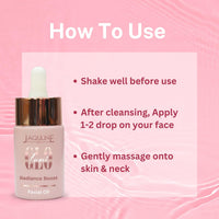 Jaquline USA Jaquline USA Lumi Glo Radiance Boost Facial Oil | for glowing skin | enriched with Jojoba Seed Oil,Grapeseed Oil,Rosehip Oil,Argan Oil,Orange Oil,Chia Seed Oil,Vitamin-E,Grapefruit Extract etc| Boost Skin Radiance.It also helps to reduce Scar