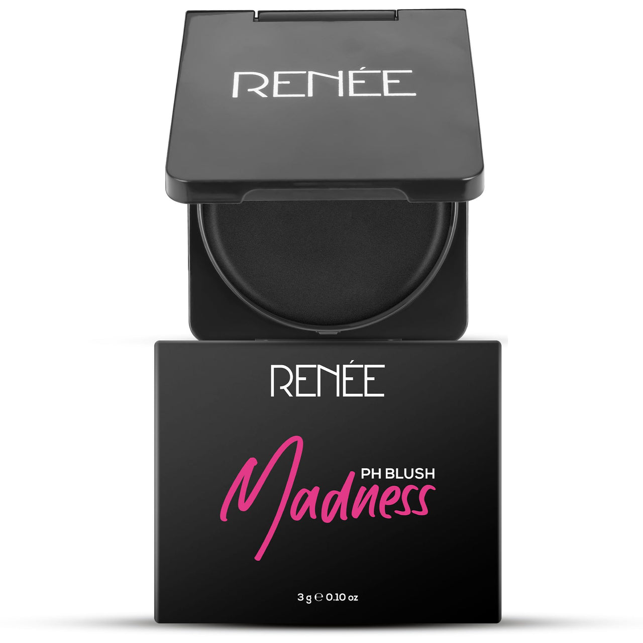 RENEE Madness PH Blush | Instant Unique Pink Payoff | Highly Blendable | Light Weight | Long Lasting | Moisturizing Formula | Enriched With Olive | Macadamia & Shea | Paraben Free & Cruelty Free | 3 Gm