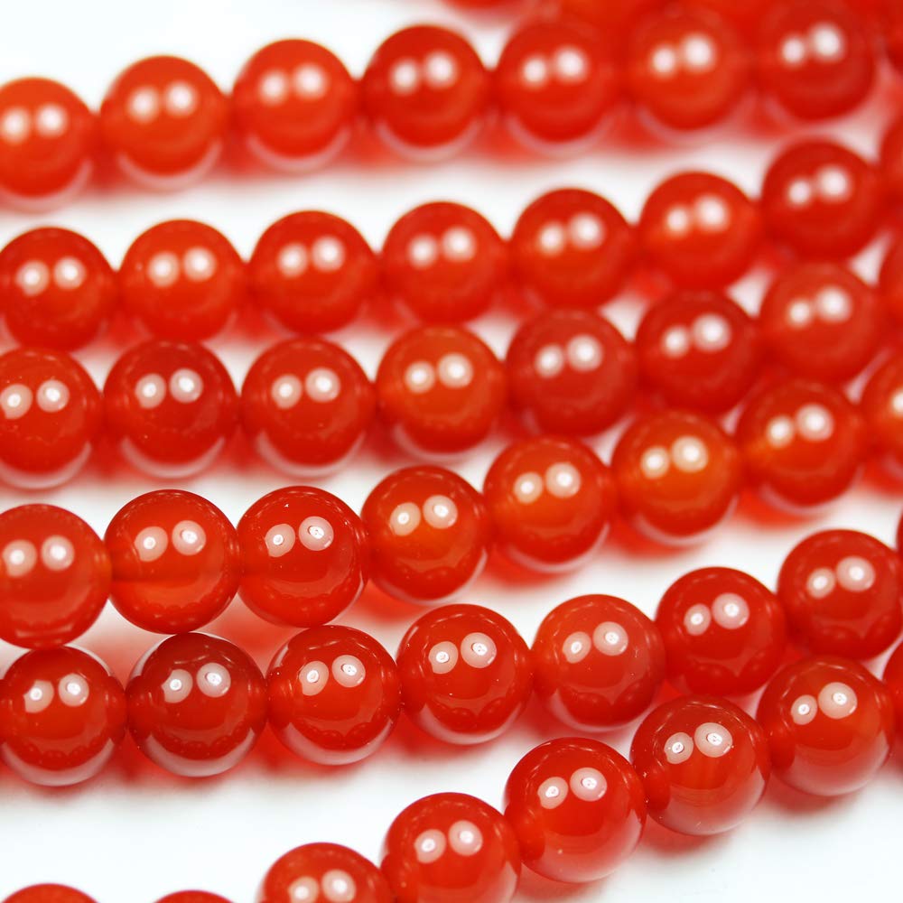 Red Agate 4mm Gemstone Beads for Bead Bracelet Making kit Energy Healing Crystals Jewelry Chakra Crystal Jewerly Beading Supplies 15.5inch About 90-100 Beads Red Agate