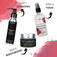 EcoBerry Pure Steam Distilled Rose Water Toning Facial Mist For Calming & Soothing Skin, Hydration, Light Moisturizer, Anti-Aging, Suits All Skin Types 100% Preservative Free & Natural, Vegan