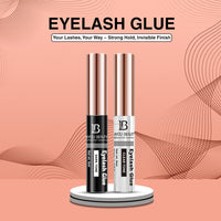 Lakyou Beauty Waterproof Eyelash Glue Black Tone | Long-Lasting, Strong Hold | 6ml | Ideal for False Lashes
